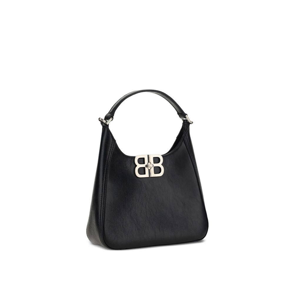 Balenciaga Black Leather Lamb Shoulder Bag