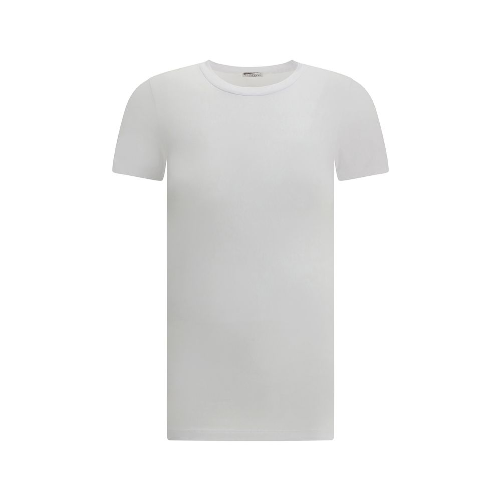 Brunello Cucinelli White Cotton T-shirt Glam Steals