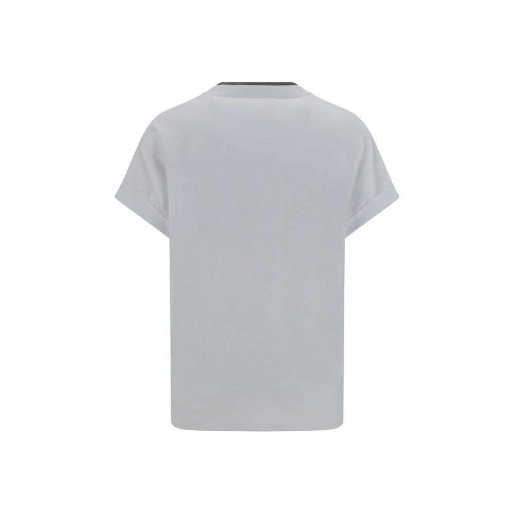 Brunello Cucinelli White Cotton T-shirt Glam Steals