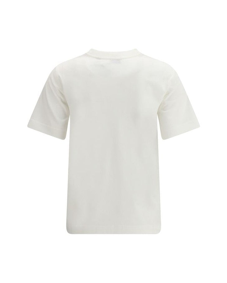Burberry White Cotton T-shirt Glam Steals
