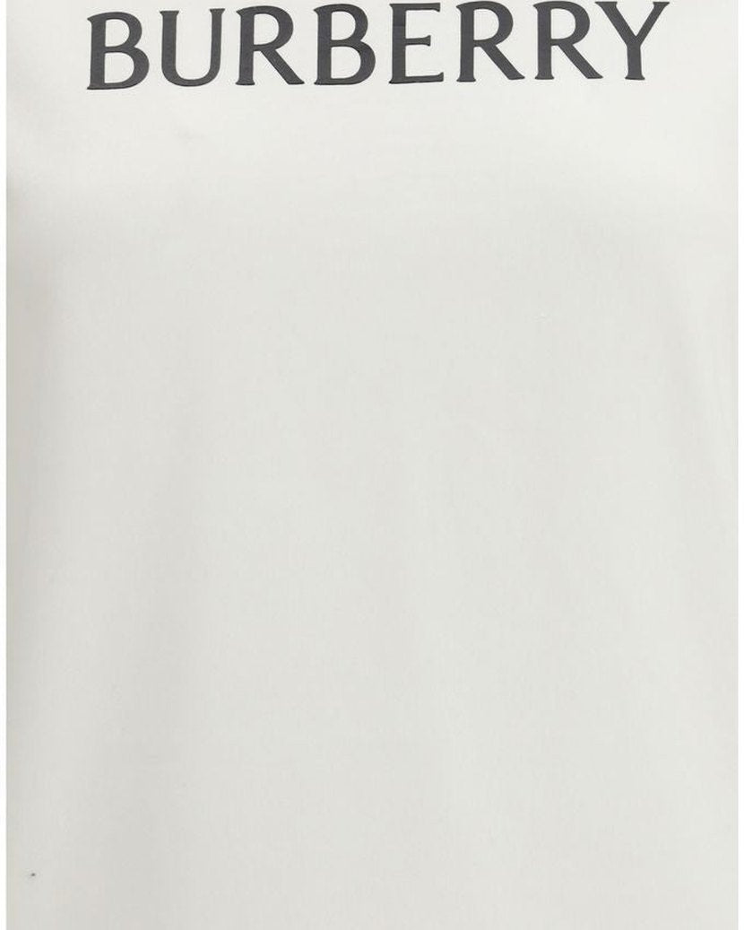 Burberry White Cotton T-shirt Glam Steals
