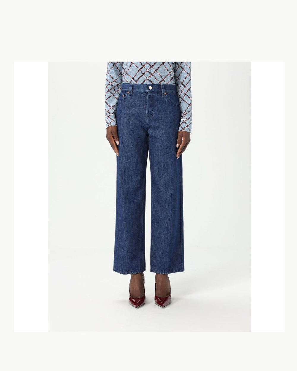 Gucci Blue Cotton Denim Jeans Glam Steals