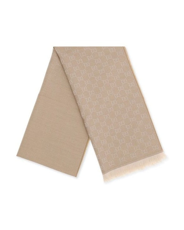 Gucci Beige Wool Scarf Glam Steals