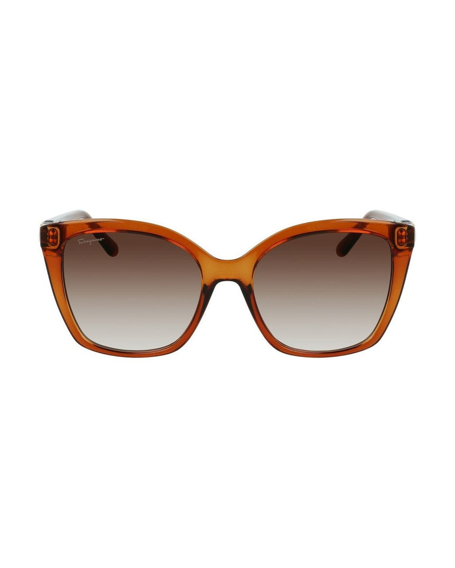 Ferragamo Brown Injected Sunglasses Glam Steals