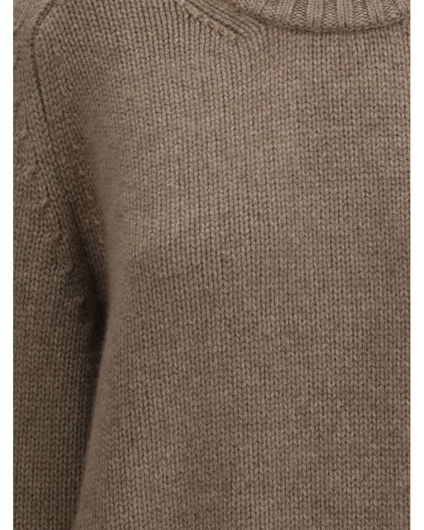 Khaite Brown Cashmere Sweater Glam Steals