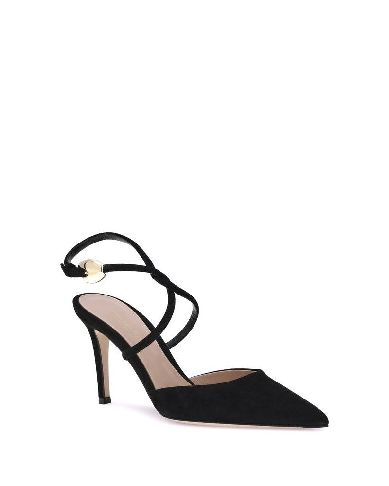 Gianvito Rossi Black Calf Leather Bos Taurus Pumps Glam Steals