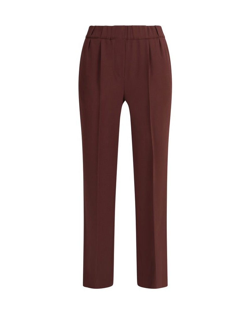 Brunello Cucinelli Bordeaux Acetate Casual Pant Glam Steals