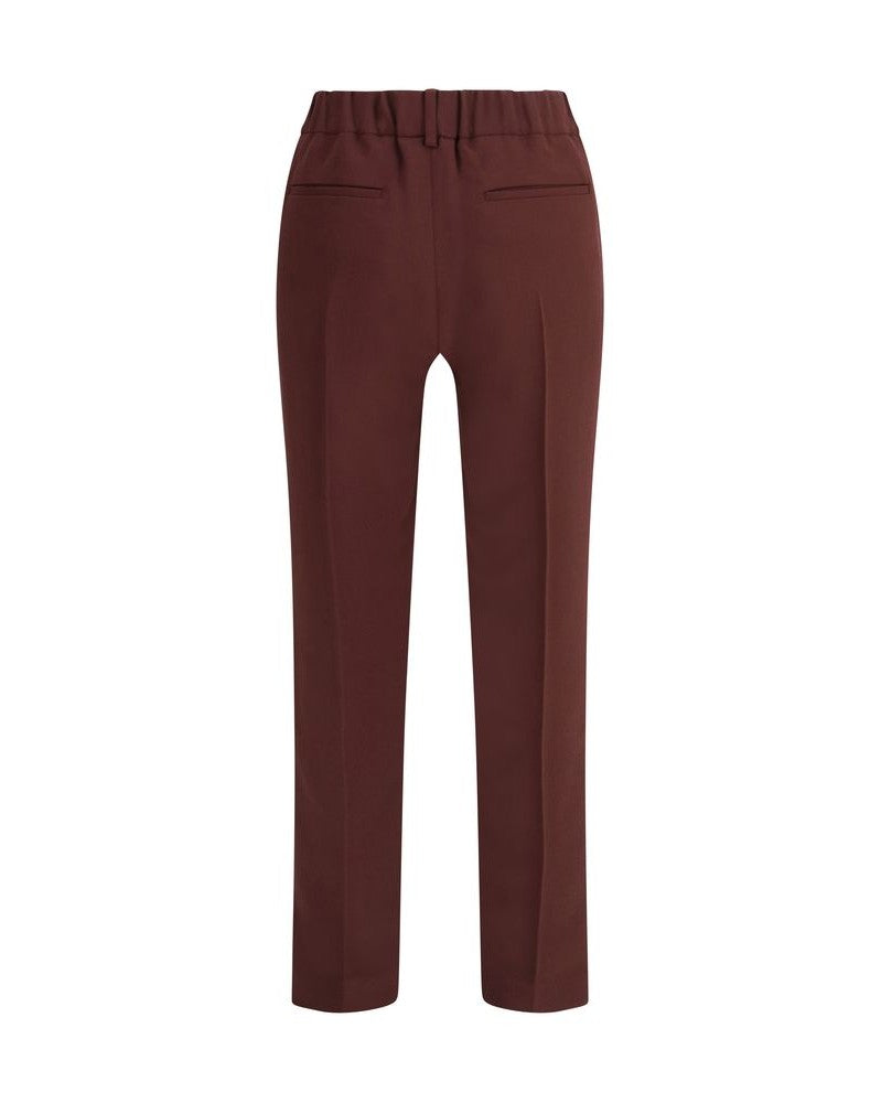 Brunello Cucinelli Bordeaux Acetate Casual Pant Glam Steals
