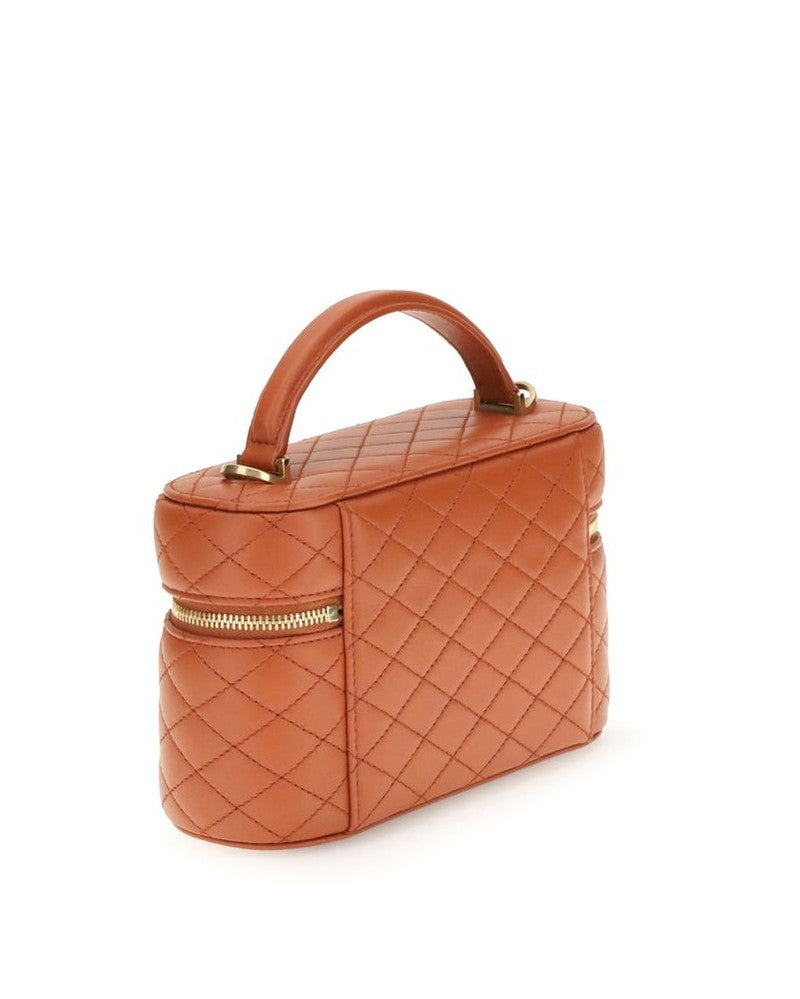 Saint Laurent Orange Calf Leather Bos Taurus Shoulder Bag