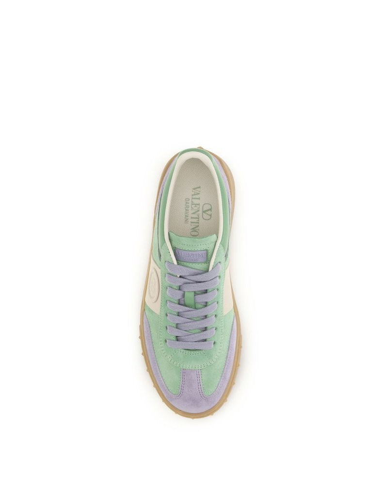 Multicolor Calf Leather Bos Taurus Low Top Sneakers