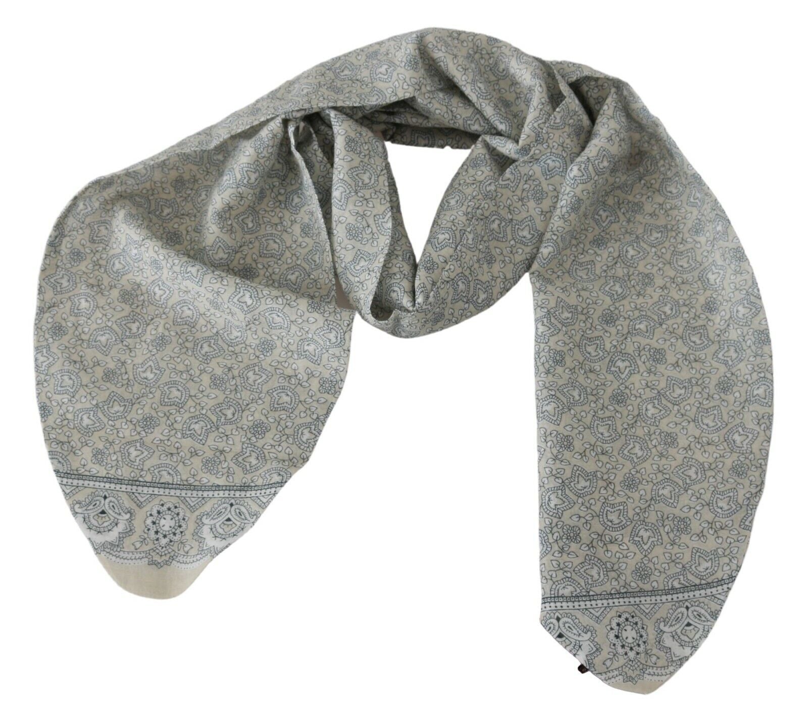 Ermanno Scervino Blue Beige Belt Wrap Cover Up Glam Steals