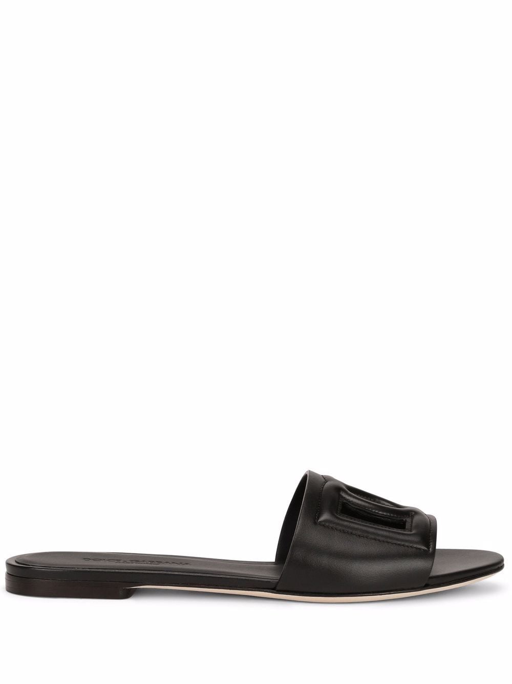 Dolce & Gabbana Dg Logo Leather Sandals