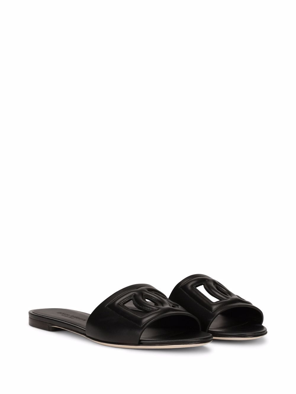 Dolce & Gabbana Dg Logo Leather Sandals