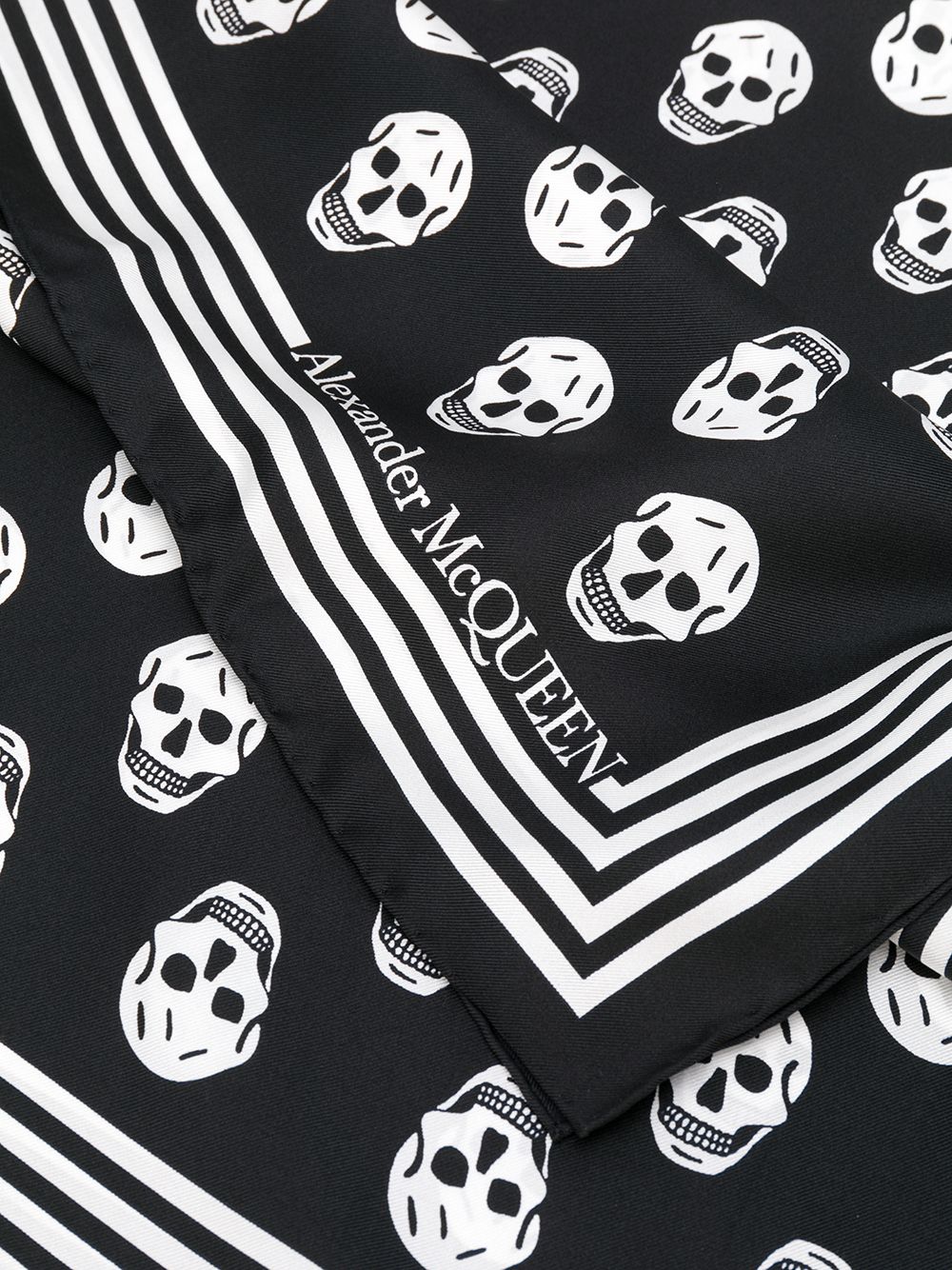 Alexander Mcqueen Black Scarfs