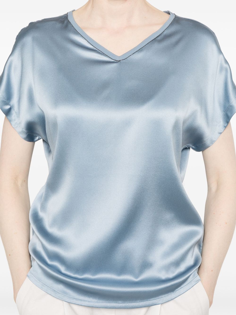 Brunello Cucinelli Satin Blouse