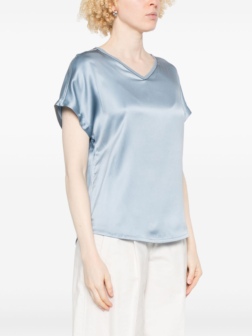 Brunello Cucinelli Satin Blouse