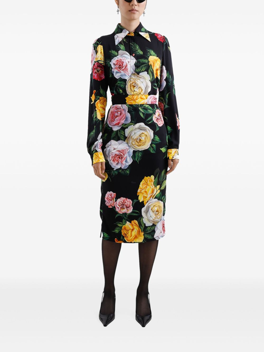 Dolce & Gabbana Silk-Charmeuse Shirt