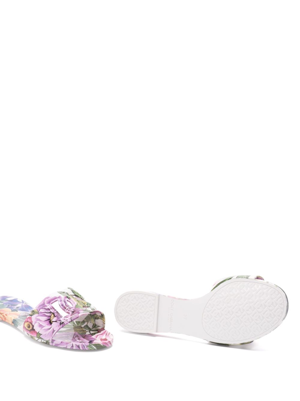 Dolce & Gabbana Floral Print Slides