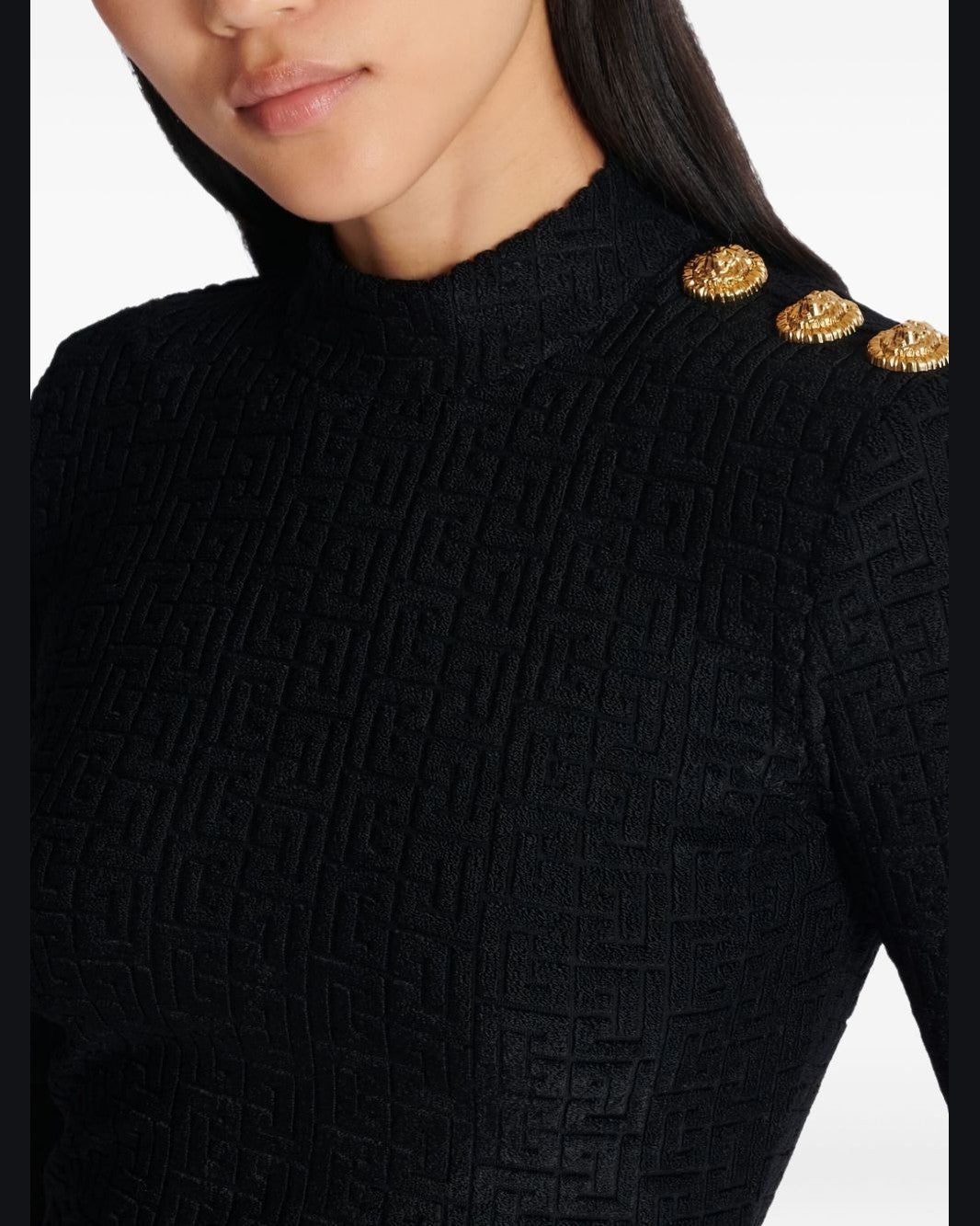 Balmain Black Sweater Glam Steals