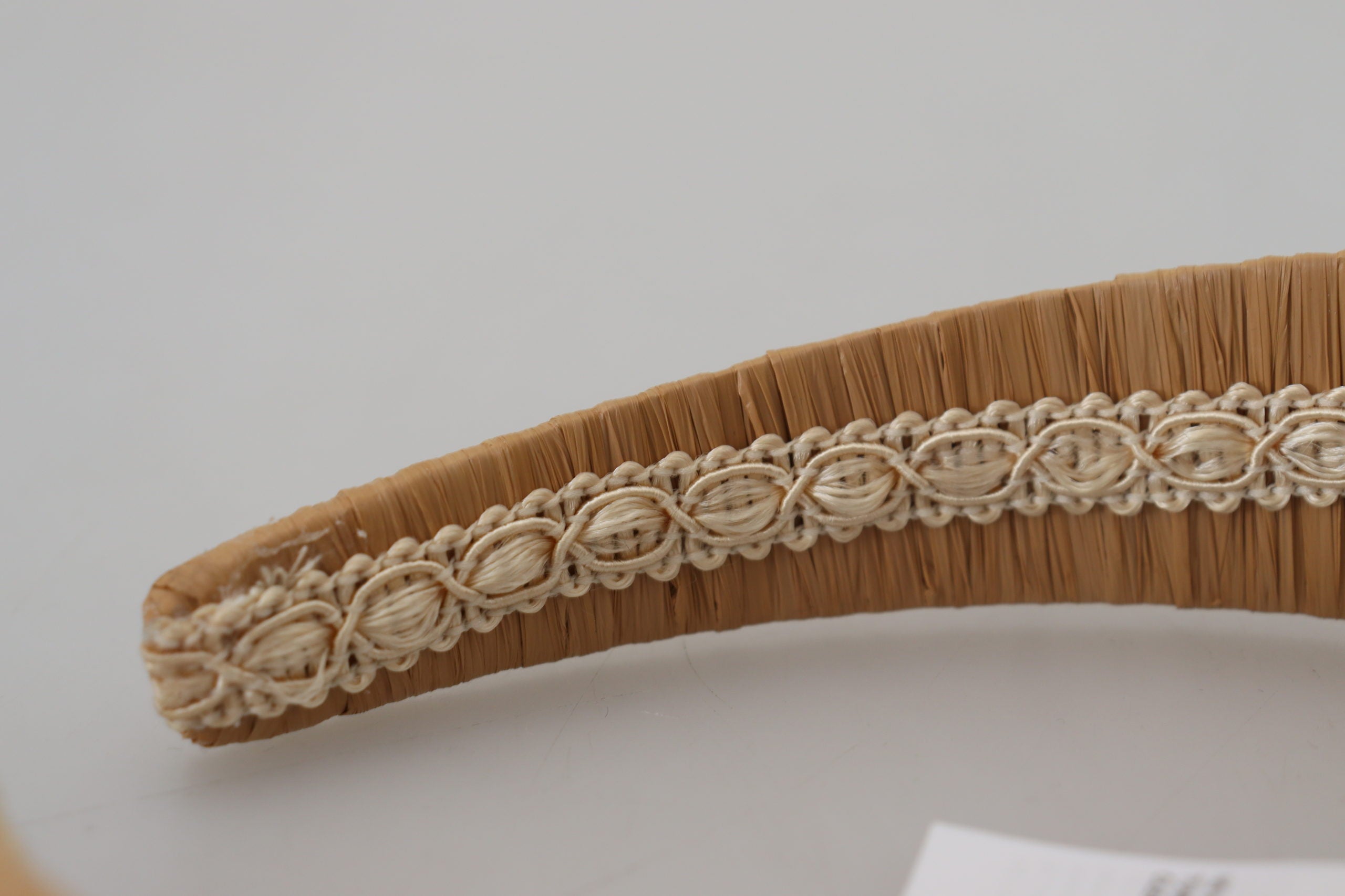 Dolce & Gabbana Exquisite Viscose Diadem Beige Headband