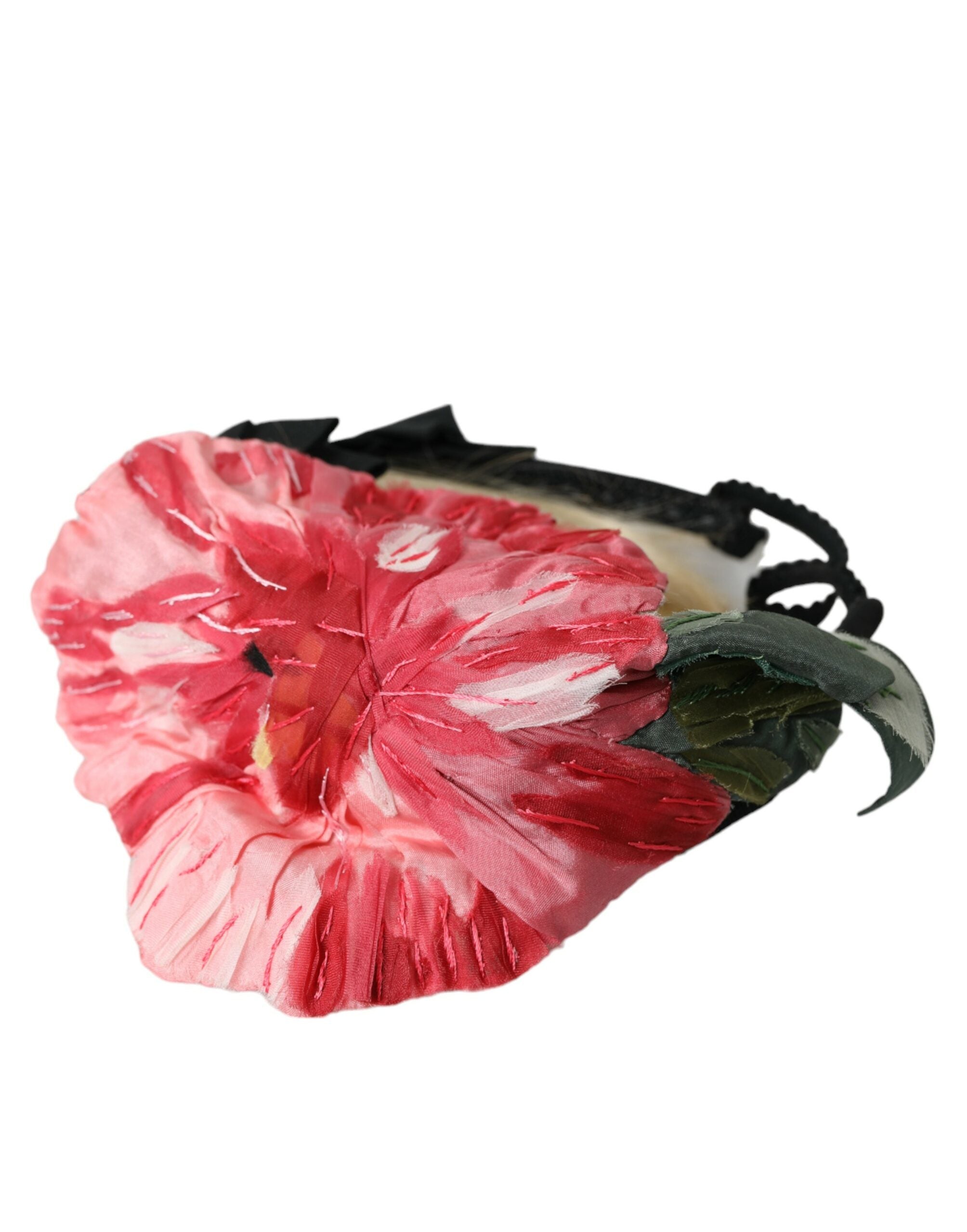 Dolce & Gabbana Viscose Hair Parrucchiera Headband Black White Diadem