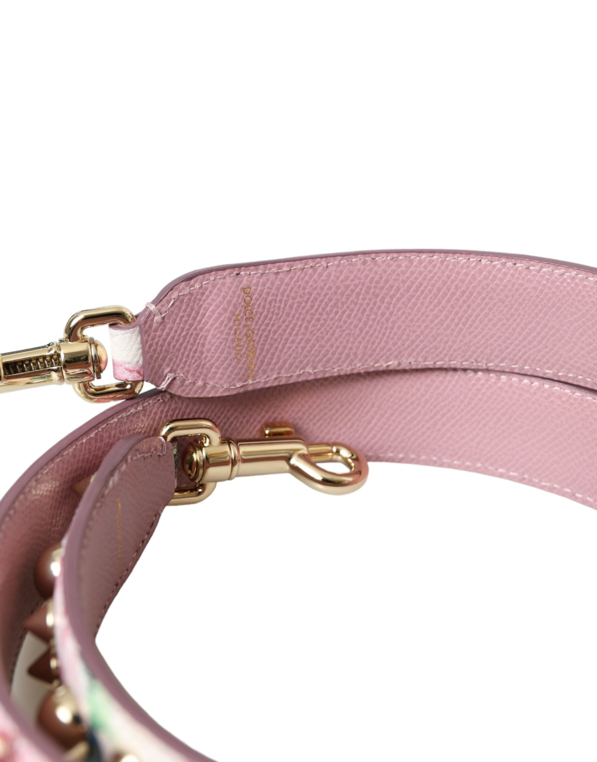 Dolce & Gabbana Floral Handbag Accessory Shoulder Pink Strap