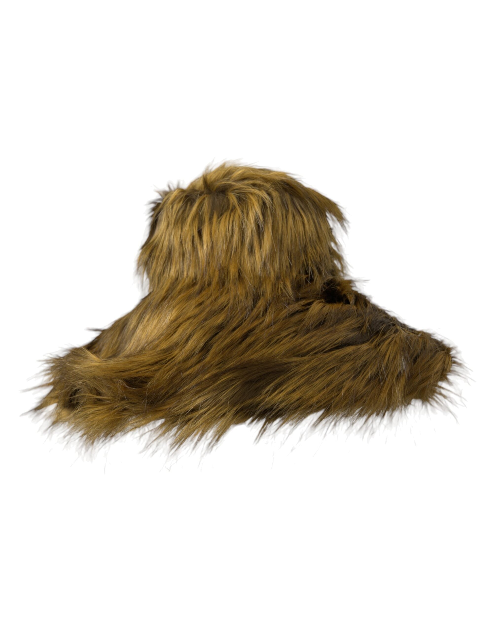 Dolce & Gabbana Modacrylic Faux Fur Bucket Brown Hat