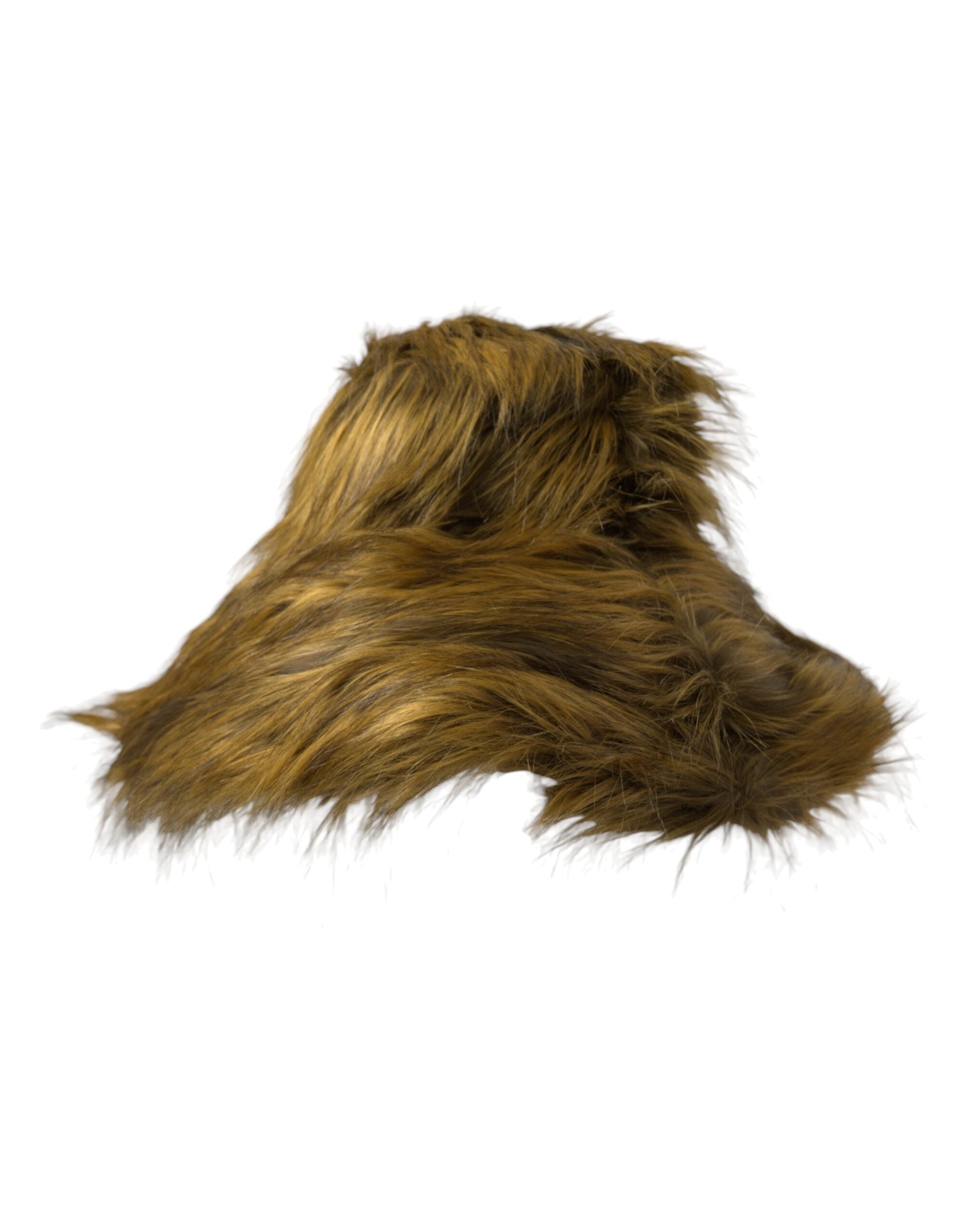Dolce & Gabbana Modacrylic Faux Fur Bucket Brown Hat