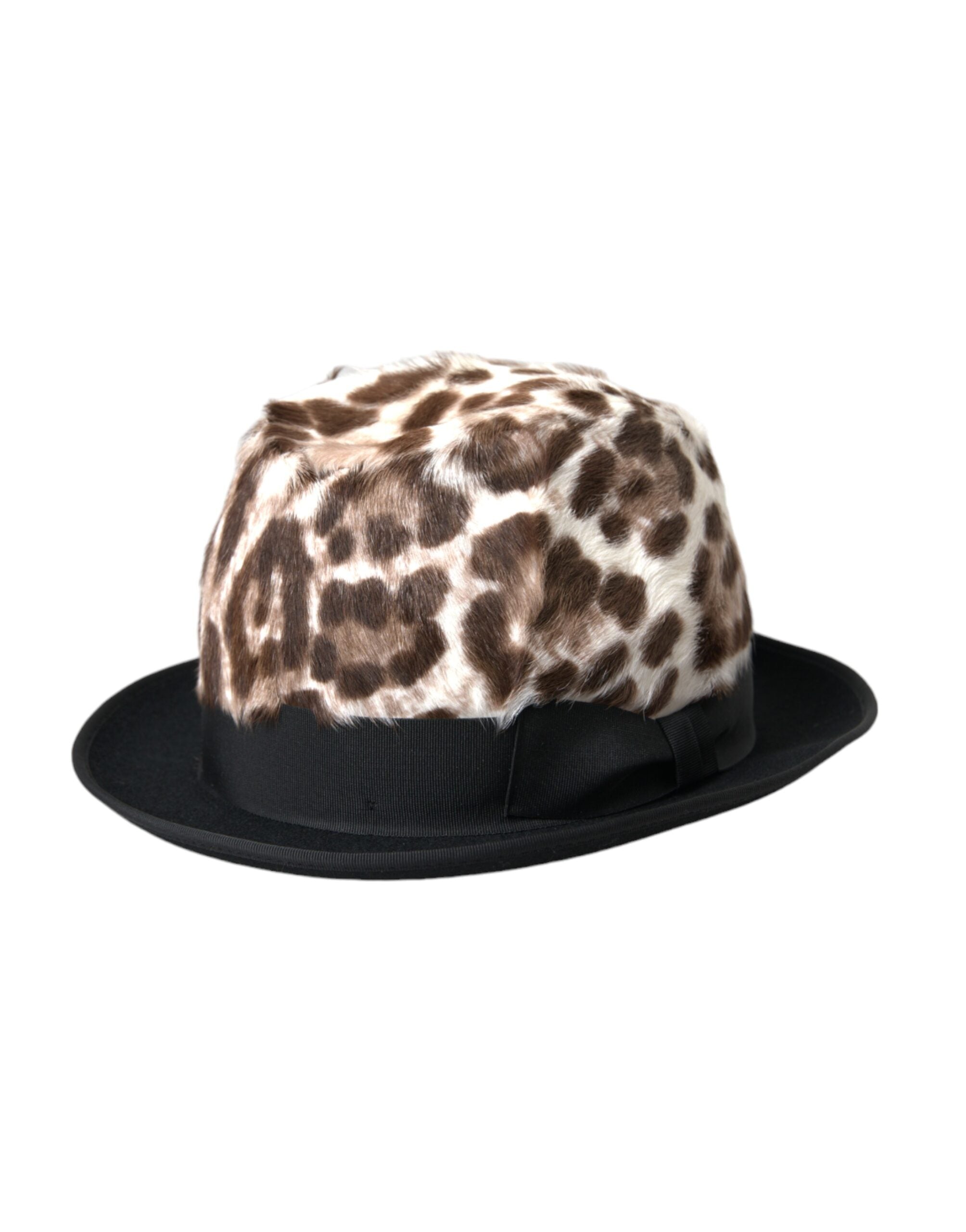 Dolce & Gabbana Leopard Women Fedora Multicolor Hat