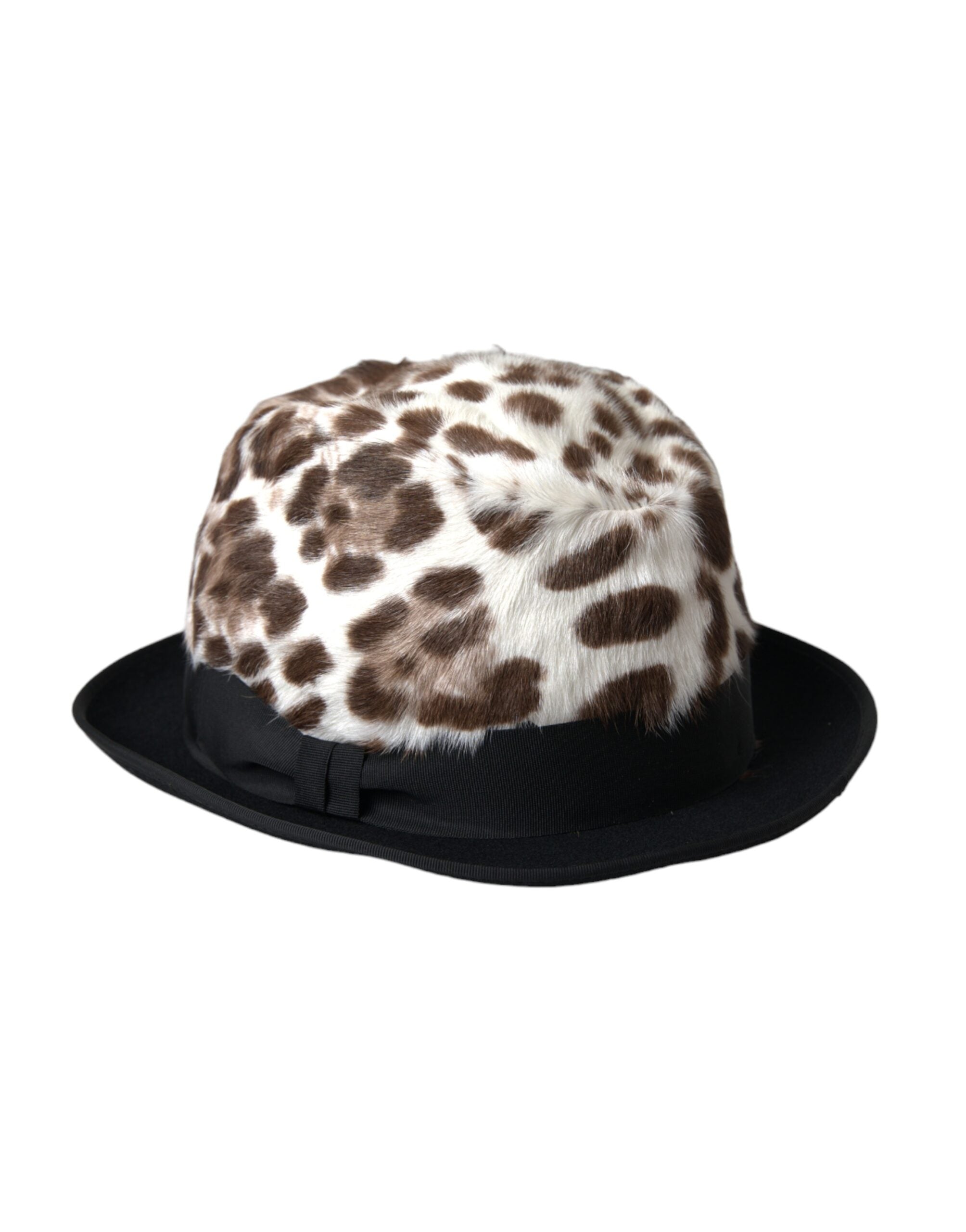 Dolce & Gabbana Leopard Women Fedora Multicolor Hat
