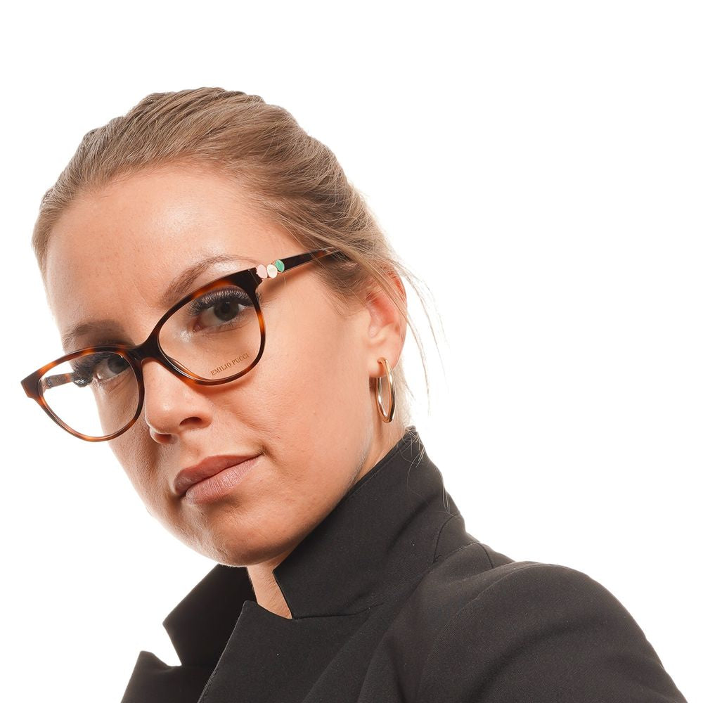 Emilio Pucci Brown Women Optical Frame Glam Steals