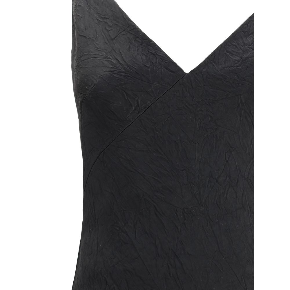 Alexander Mcqueen Cracked Finish Long Dress