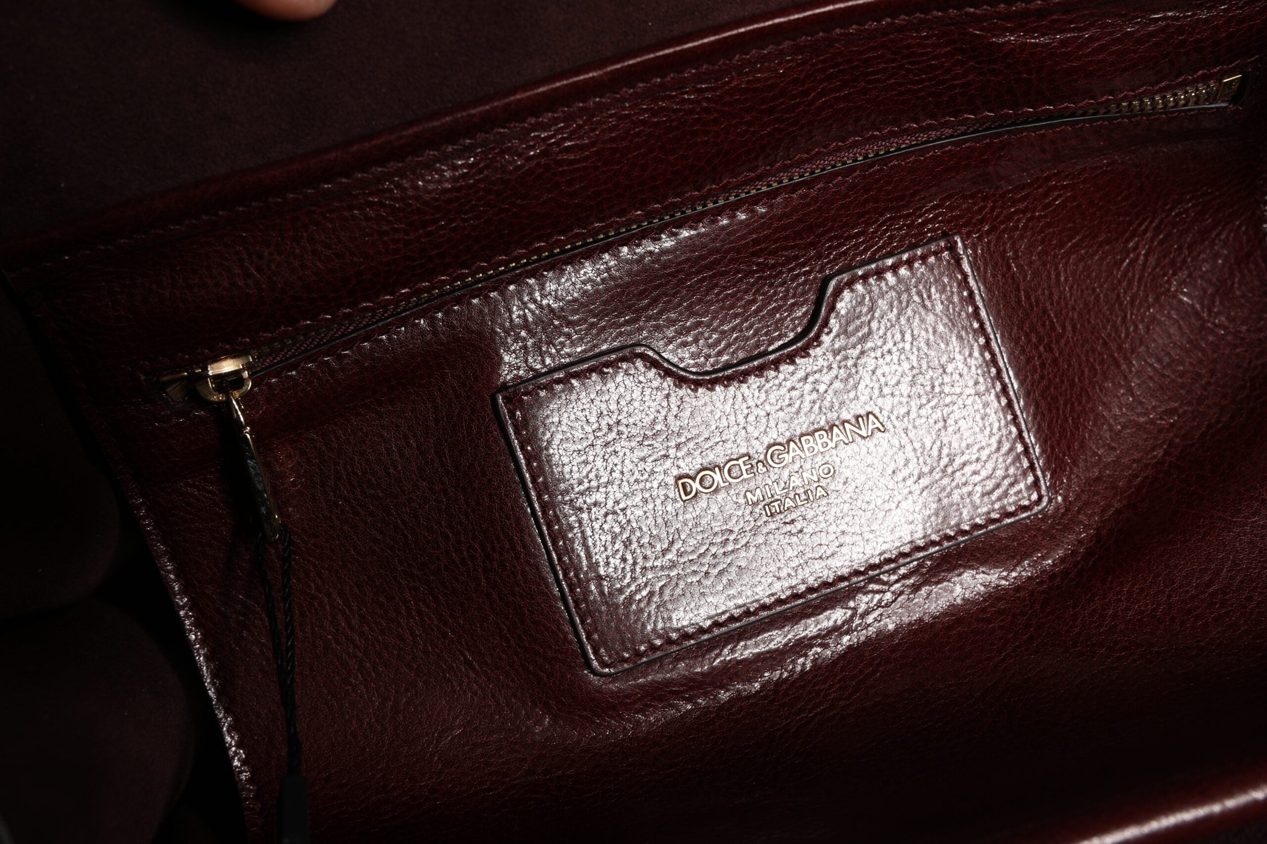 Dolce & Gabbana Brown Leather Leopard Shoulder Strap Tote Bag