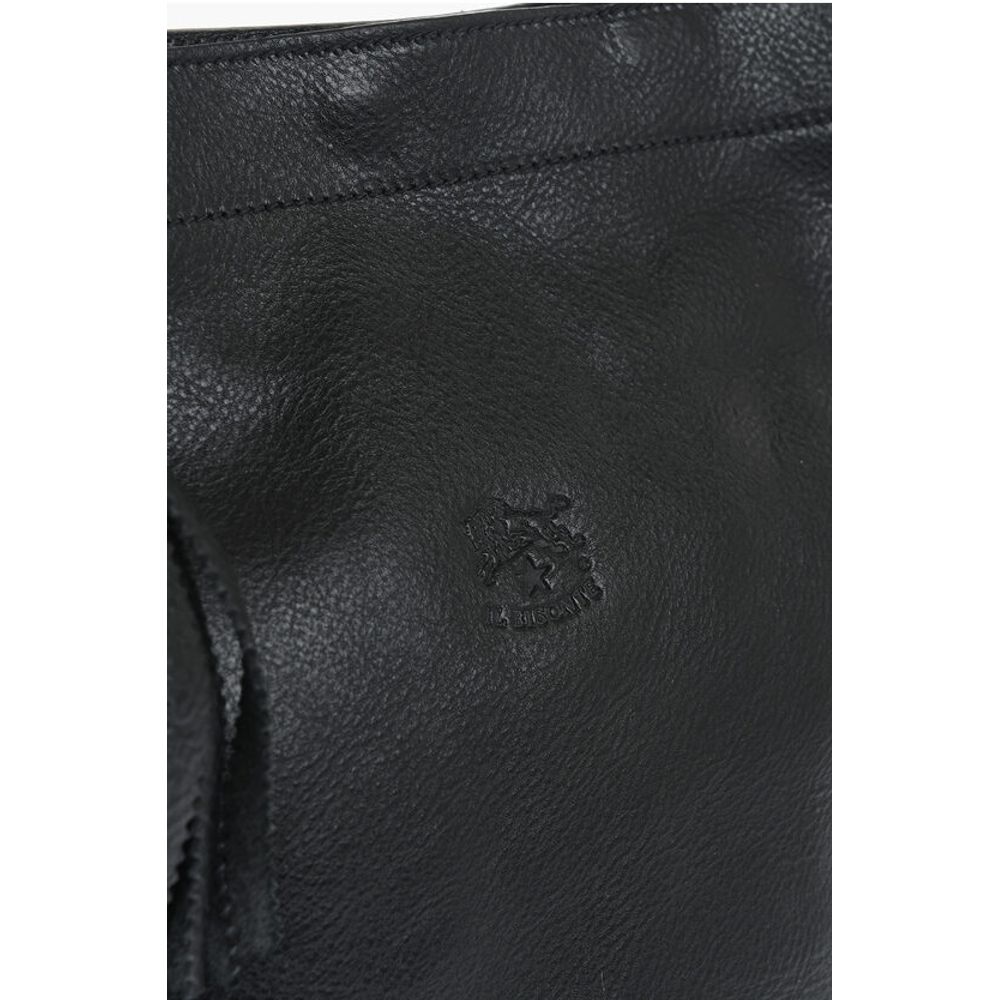 Il Bisonte Black Leather Shoulder Bag