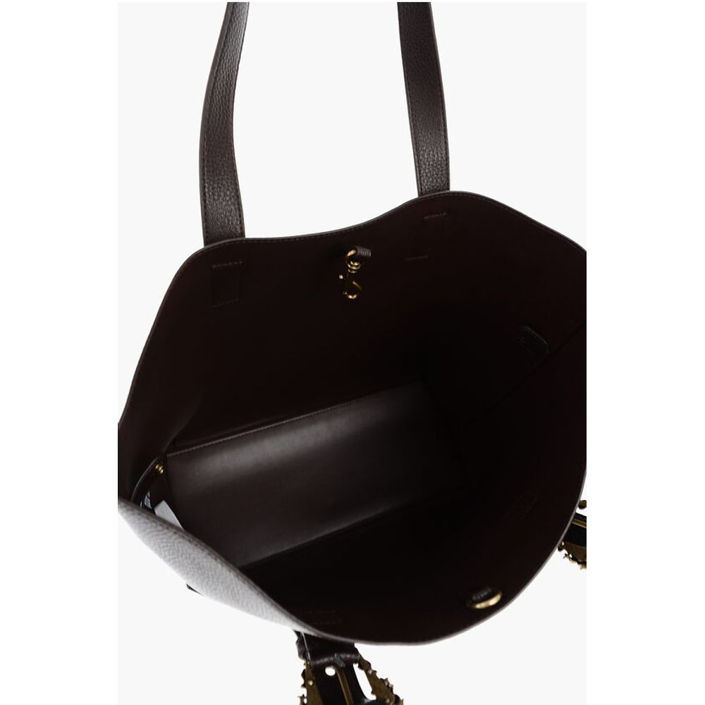 Versace Brown Polyester Shoulder Bag