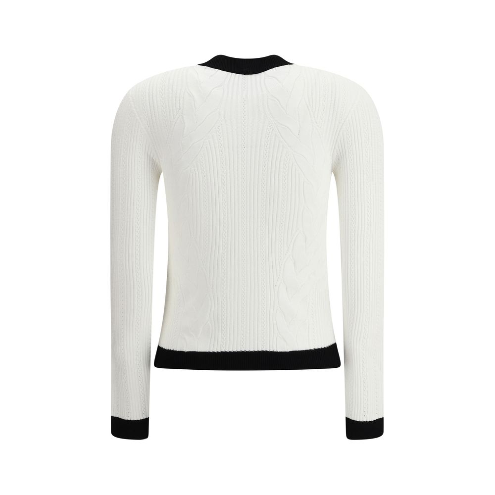 Balmain Ls Buttoned Torsade Knit Cardigan Glam Steals