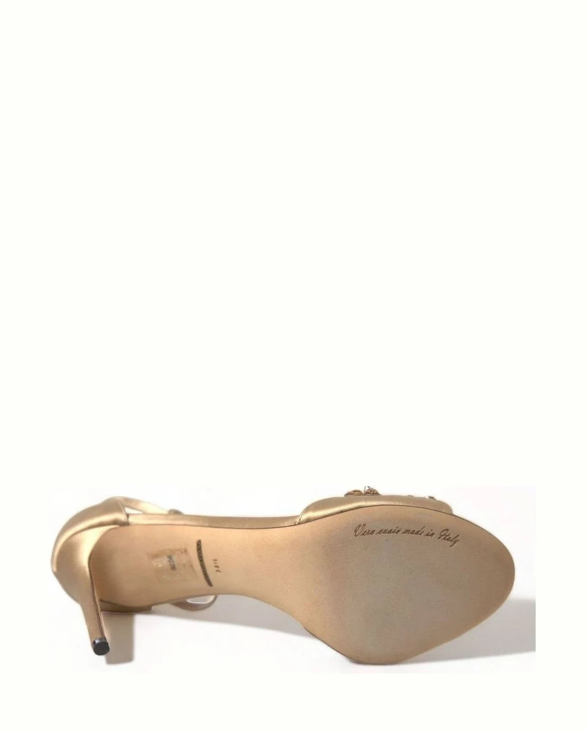 Dolce & Gabbana Crystal Embellished Heel Sandals Heels