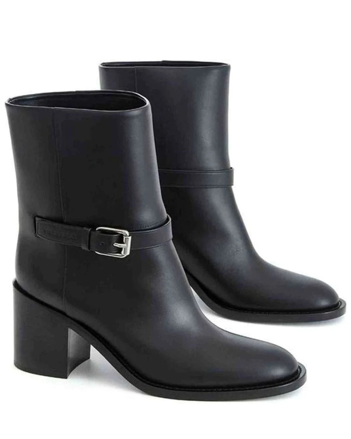 Burberry Leather Black Boot Boots