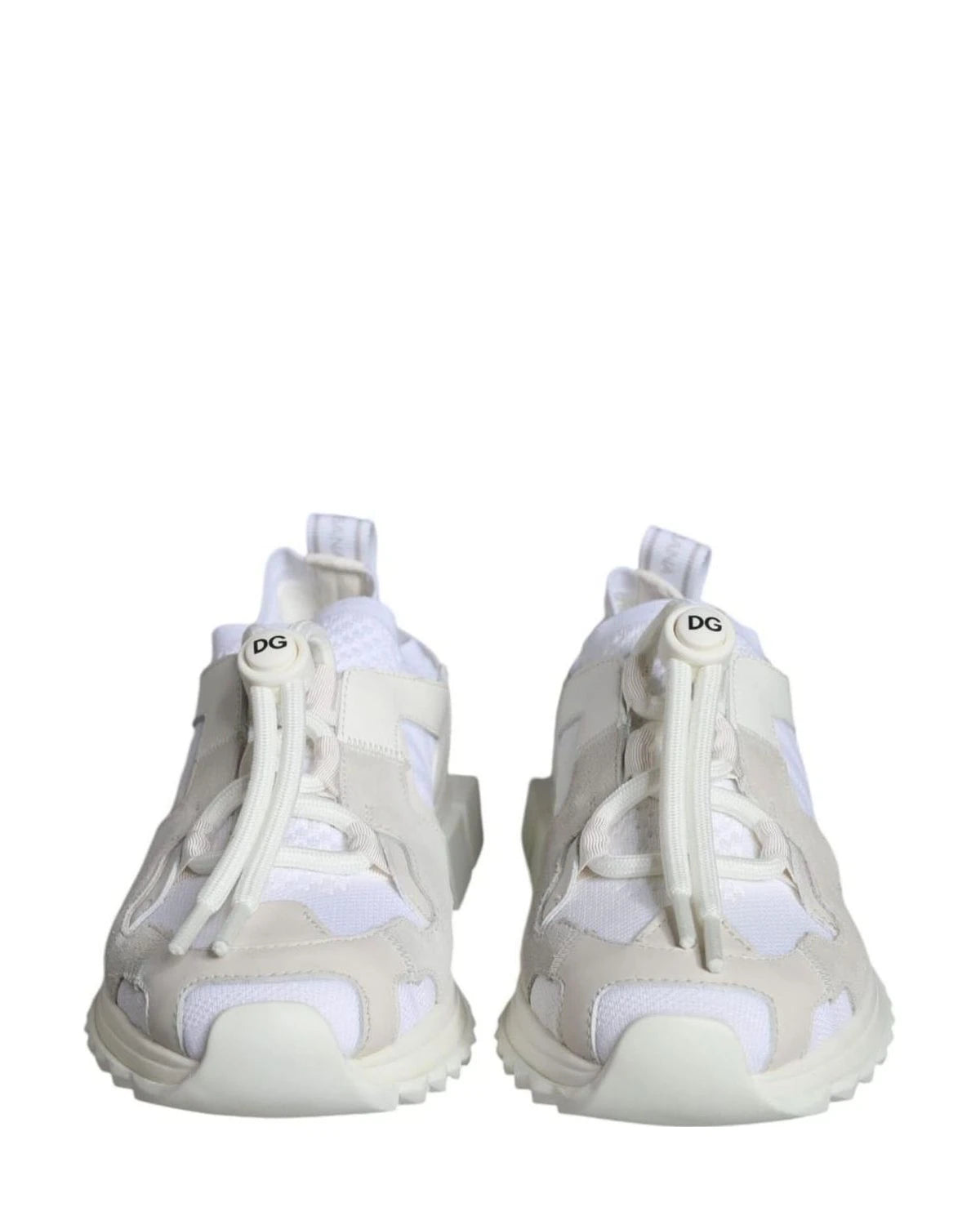 Dolce & Gabbana White Mesh Sorrento Trekking Sneakers Shoes Sneakers