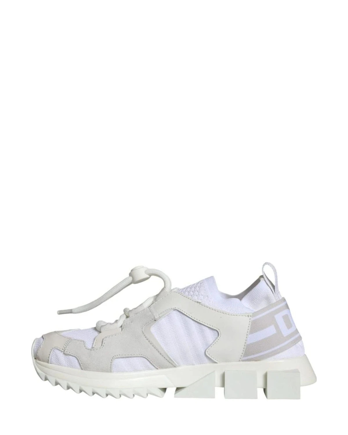 Dolce & Gabbana White Mesh Sorrento Trekking Sneakers Shoes Sneakers