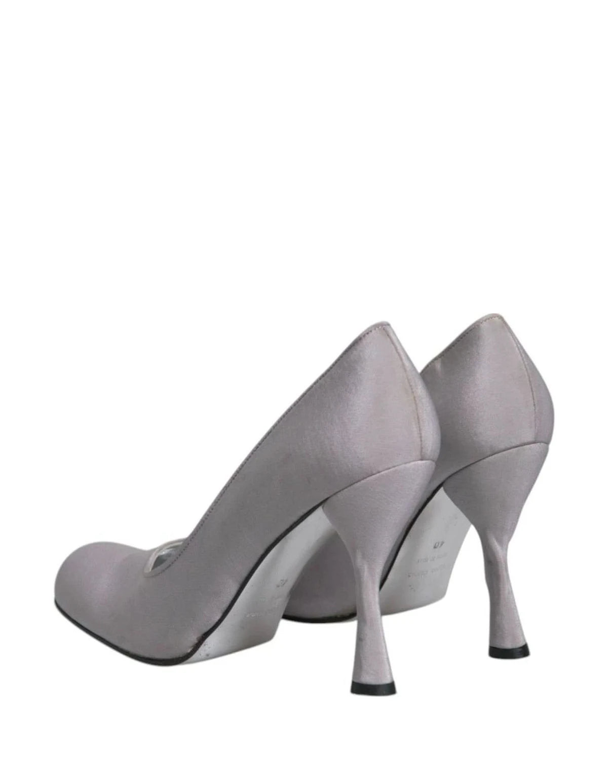 Dolce & Gabbana Gray Suede Leather High Heel Pumps Shoes Heels