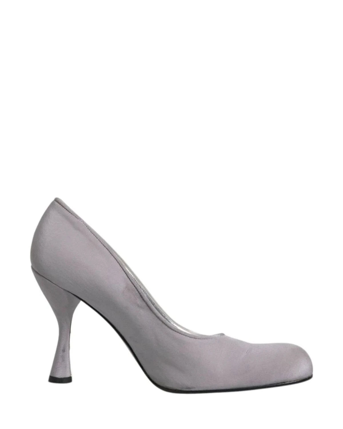 Dolce & Gabbana Gray Suede Leather High Heel Pumps Shoes Heels