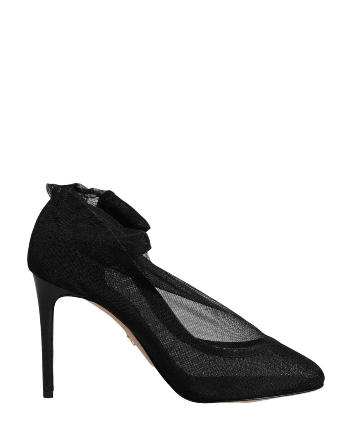 Dolce & Gabbana Black Nylon Mesh Sock Style Boots Shoes Boots