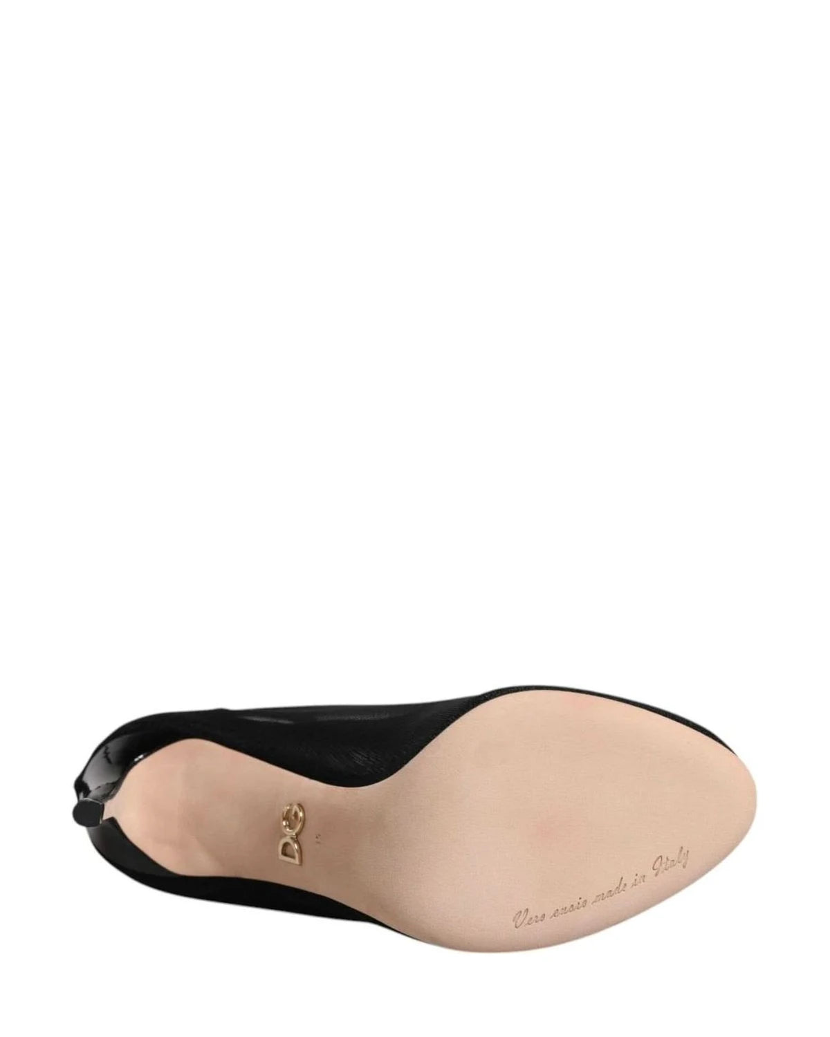 Dolce & Gabbana Black Nylon Mesh Sock Style Boots Shoes Boots