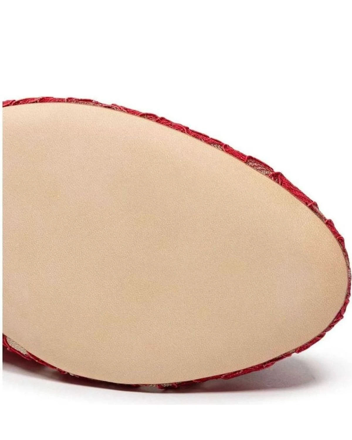 Dolce & Gabbana Red Viscose Flat Shoe Flats