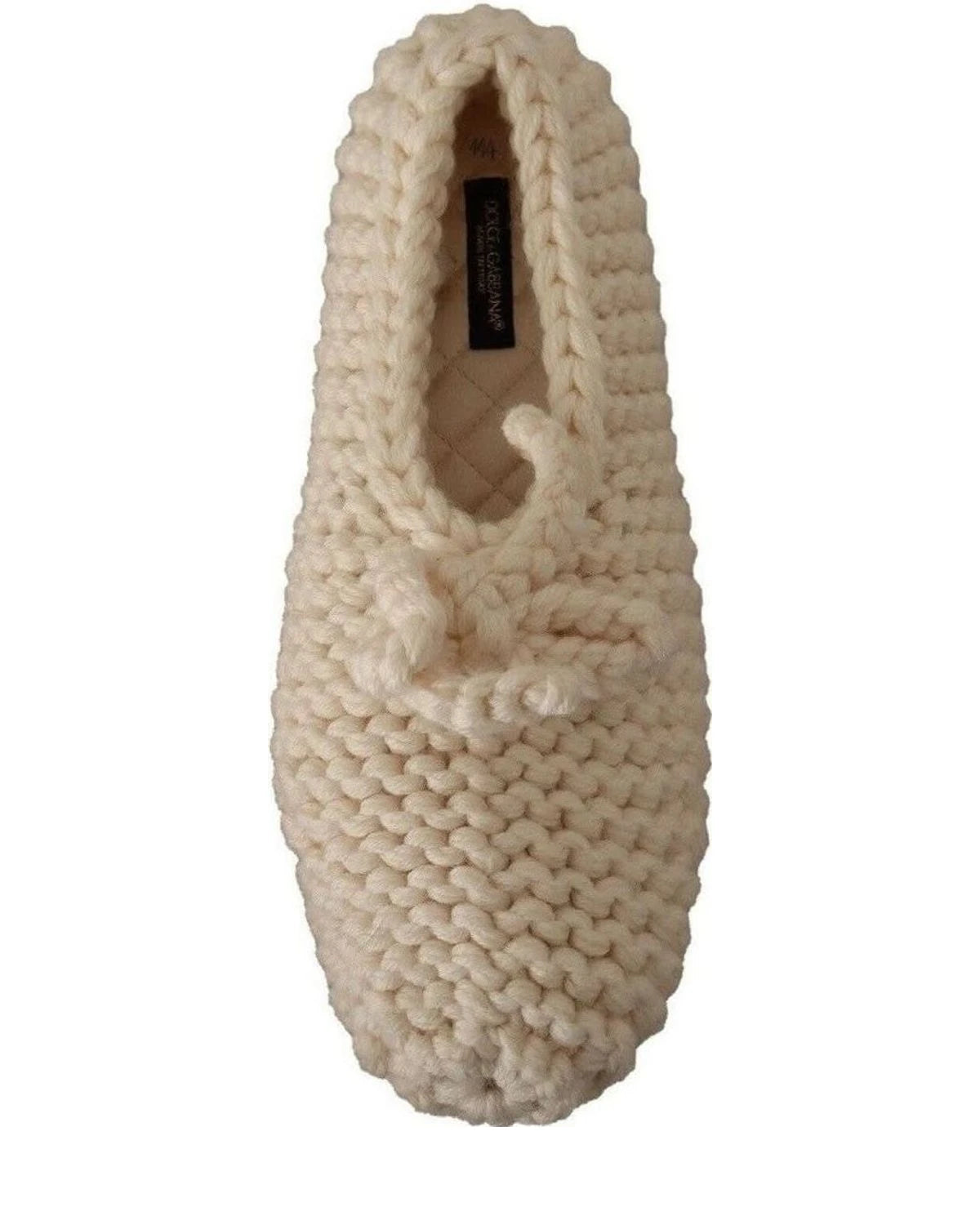 Dolce & Gabbana Wool Chic Knit Ballerina Flats Flats