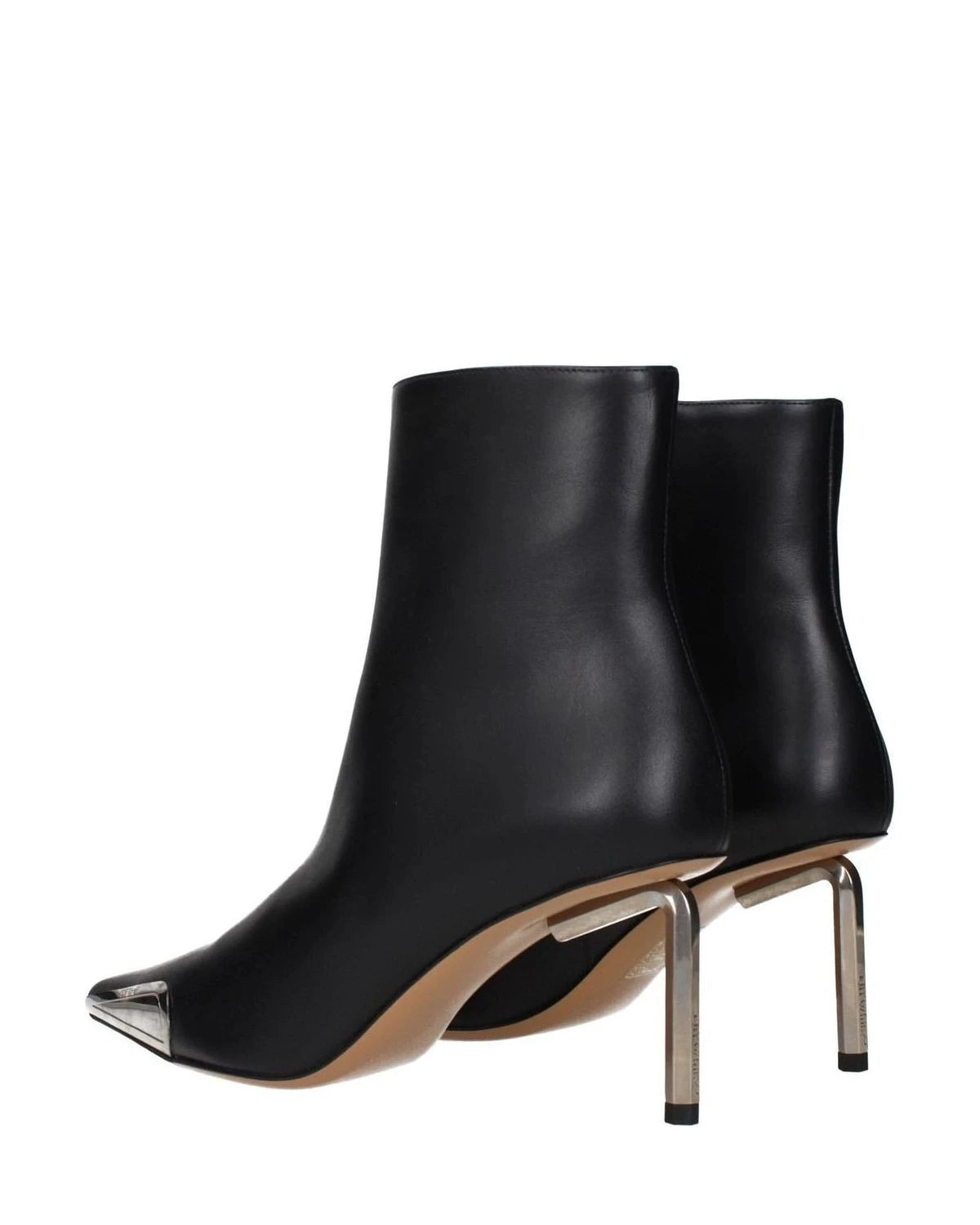 Off-white Leather Ankle Boots Boots
