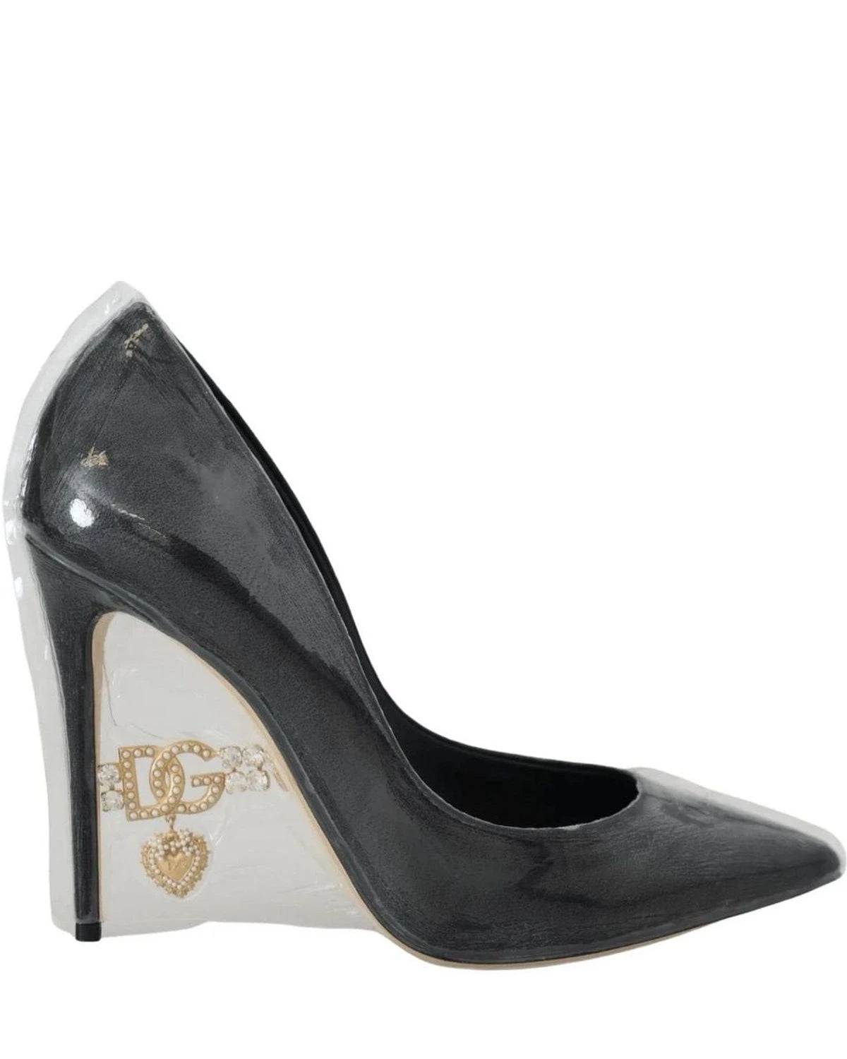 Dolce & Gabbana Black Leather Heels Heels
