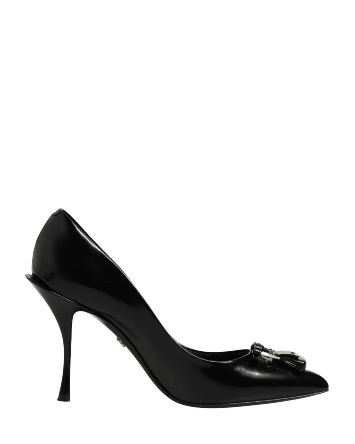 Dolce & Gabbana Black Bag Embellished Heels Heels