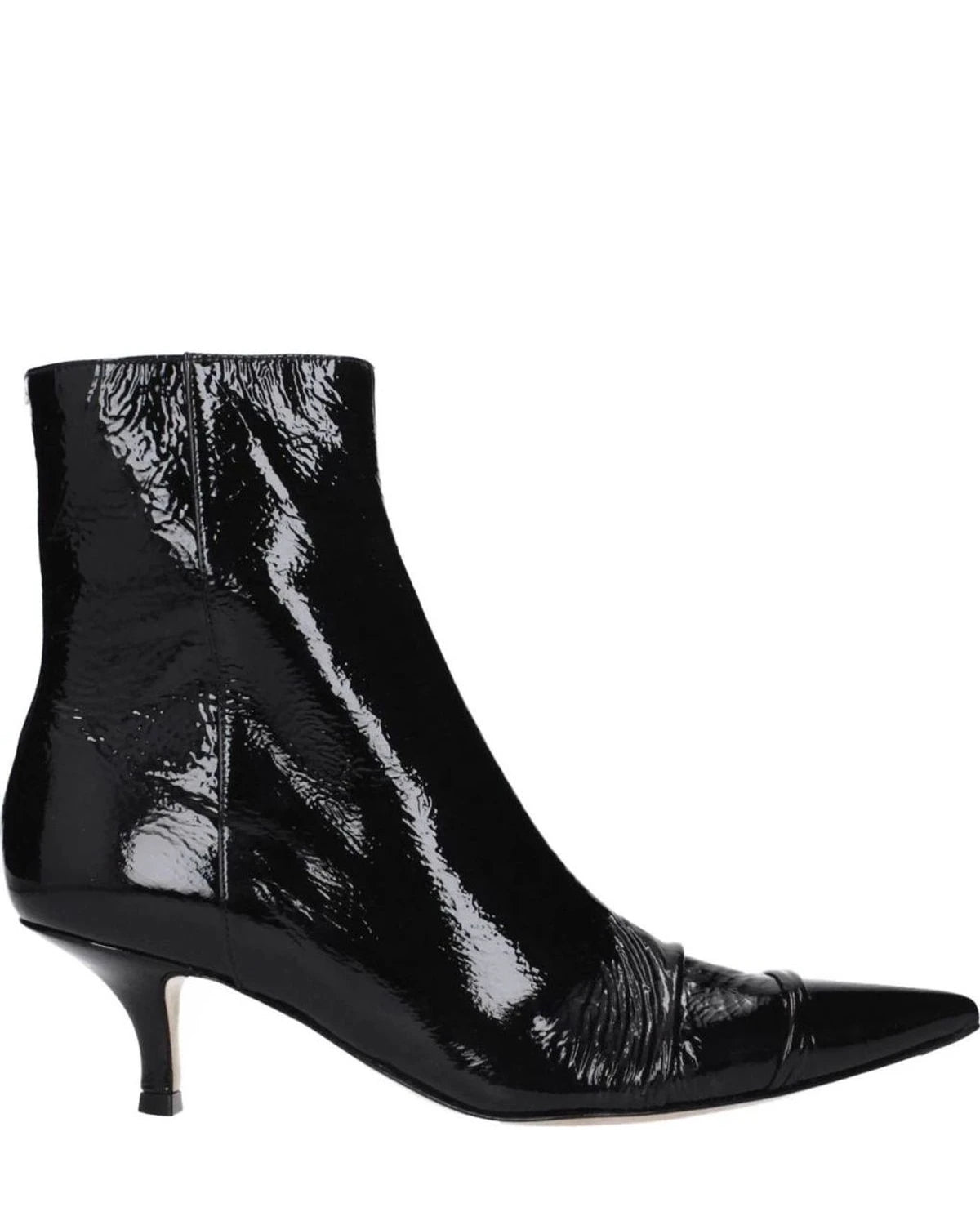 Maison Margiela Black Leather Ankle Boots Glam Steals